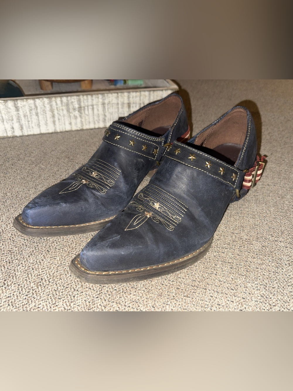 Durango Ankle Boots with Flag Strap